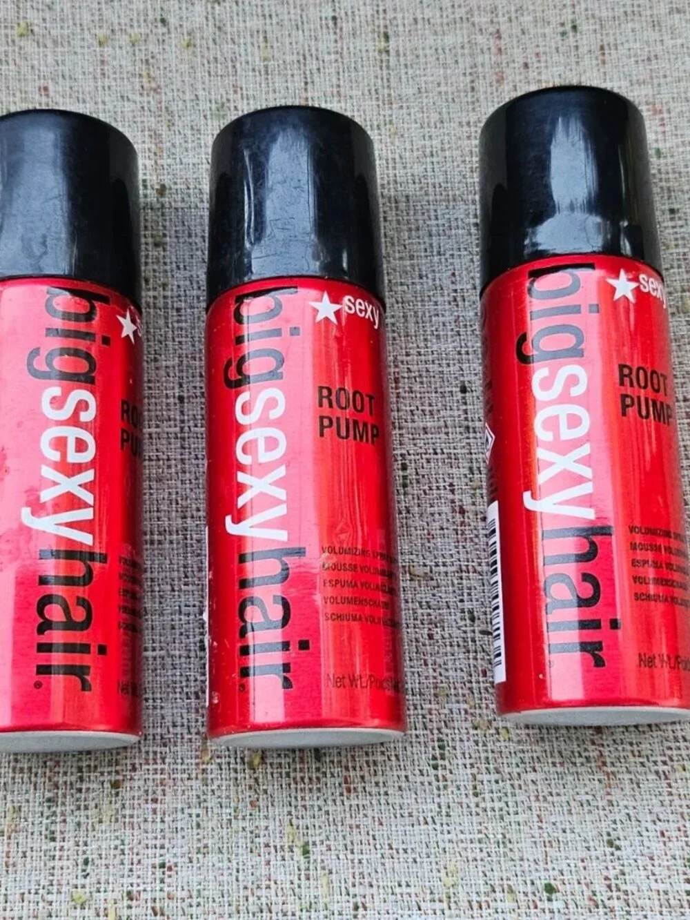 Big Sexy Hair Root Pump Mousse Volumizing Spray Mousse 1.6 oz set of 3 New